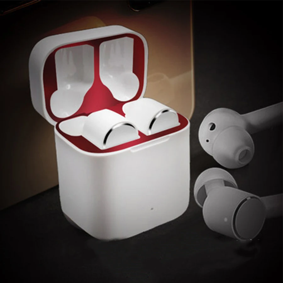 Защитная Наклейка для Xiaomi Airdots Pro чехол 18 k покрытый металлом защита от пыли Air