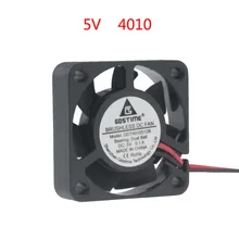 2 шт./лот 40*40*10 мм DC5V 12 V 24 V двойной шариковый подшипник 4010 2Pin охлаждения бесщеточный вентилятор 40 мм Ювелирные наборы с маленьким Вытяжной вентилятор для 3D-принтеры