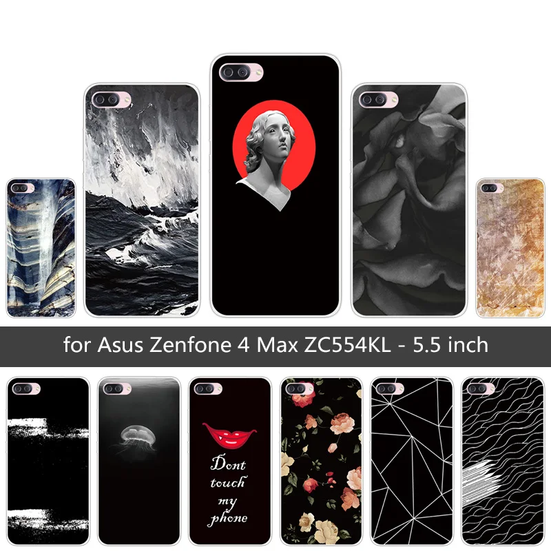 Для ASUS ZenFone 4 Max ZC554KL 5 дюймов Coque Fundas для Asus Zenfone модные телефонные чехлы Мягкие