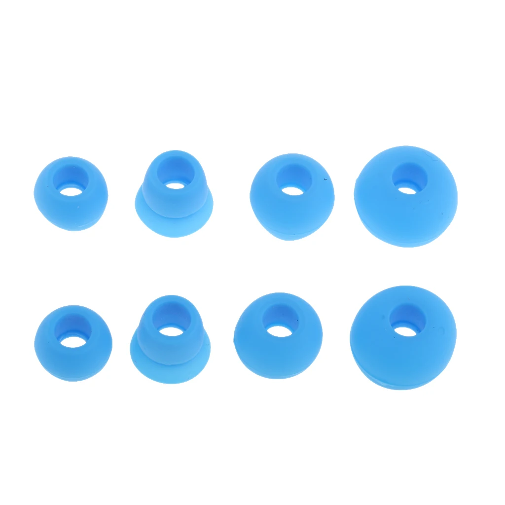 4 Pairs Replacement Silicone Eartips Earbuds for Powerbeats 2 Earphones Water-washable Durable Flexible Antistatic