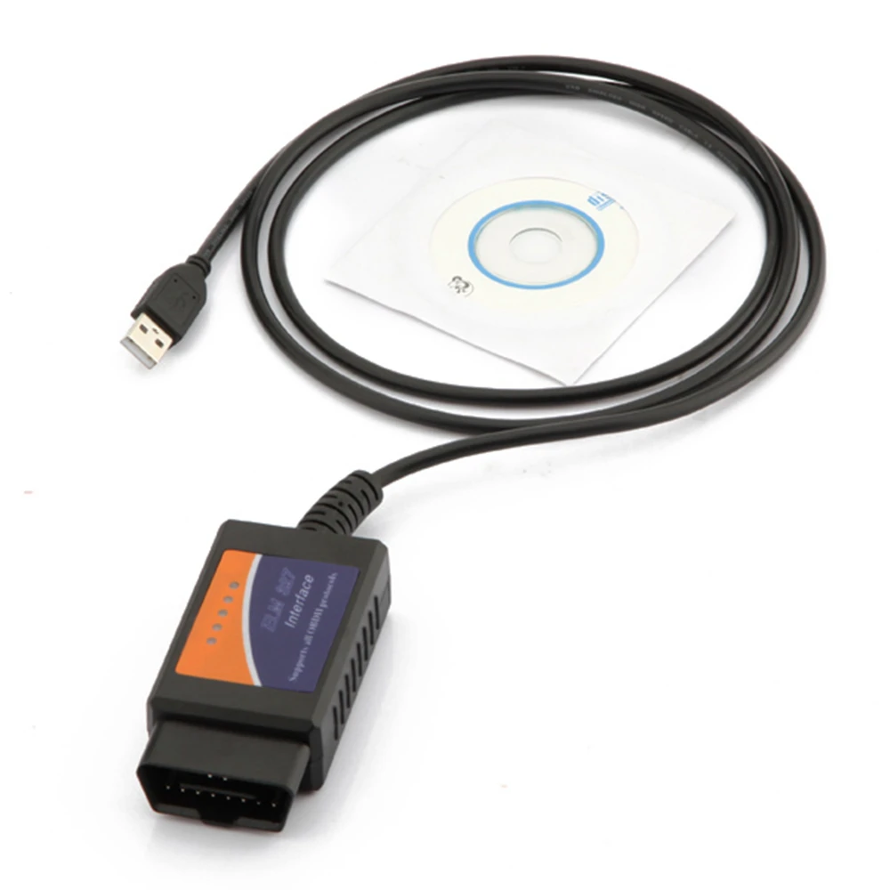 Автомобильный диагностический интерфейс сканер OBD2 ELM327 V1.5 USB сканер автомобильный детектор диагностический инструмент