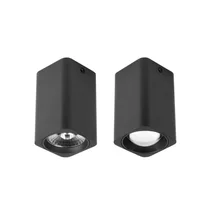 12 Вт поверхностного монтажа светодиодный светильник в квадратных 10 см высота, без выреза, освещение интерьера, Алюминиевый металлический корпус