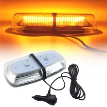 12-24 V 72 LED Ambra Polizia Law Enforcement car Strobe Faro luce Di Emergenza Avvertimento Mini Bar Hazard lampada con Base Magnetica