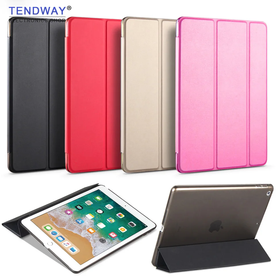 Чехол Tendway для Air ipad 1/2/5/6/9.7 2017/2018 2018 аксессуары умный чехол планшета из ПУ откидной