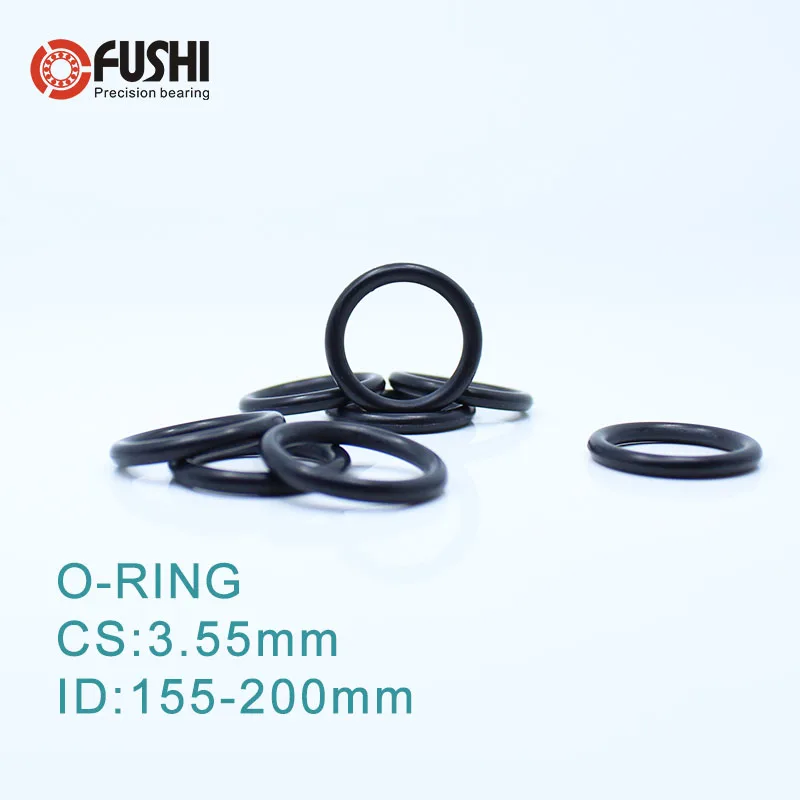 CS3.55mm EPDM O RING ID 155/160/165/170/175/180/185*3.55mm10PCSO-Ring Gasket Seal Exhaust Mount Rubber Insulator Grommet ORING