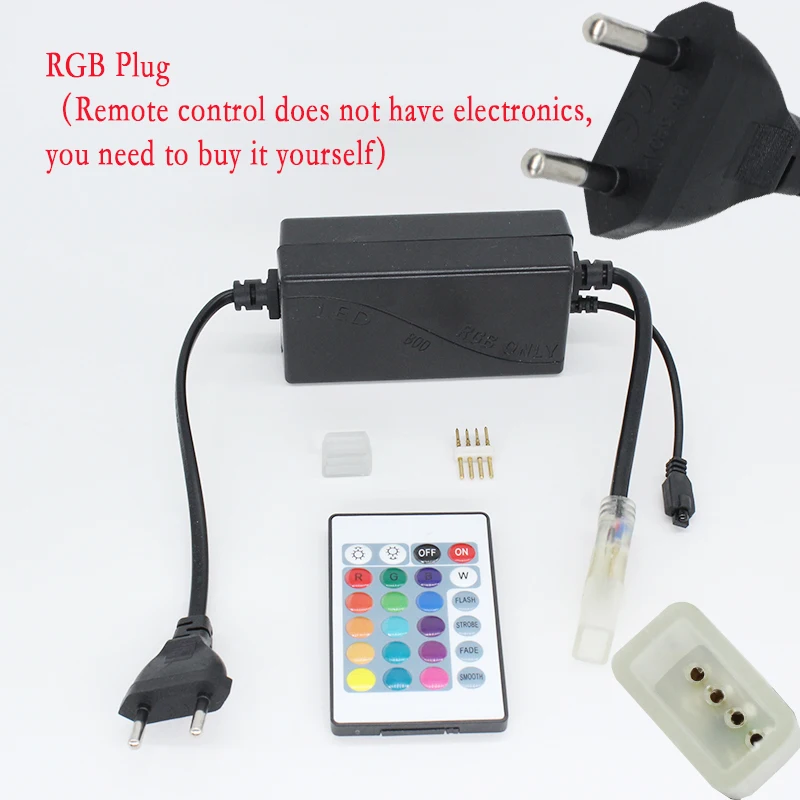 Светодиодные ленты Plug с переключателем для SMD5050/SMD3014 RGB Светодиодные ленты свет Мощность ЕС Электророзетка с 2 контакты светодио дный ленты