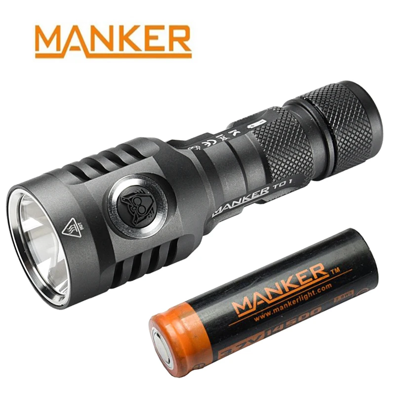 Манкер T01 II 900 люмен Cree XP L HI светодиодный 14500 фонарик карманный Метатель Факел + 750