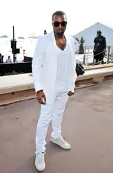 Последние конструкции пальто брюки белый мужской костюм летняя повседневная куртка Slim Fit 2 шт. смокинг жениха пользовательские пиджак