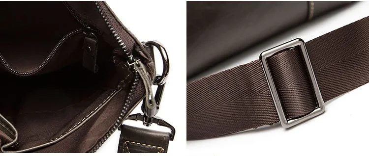 MJ Men's Shoulder Bag Genuine Leather Messenger Bag Real Leather Male Bags Solid Crossbody Handbag for Men High Capacity (18)1