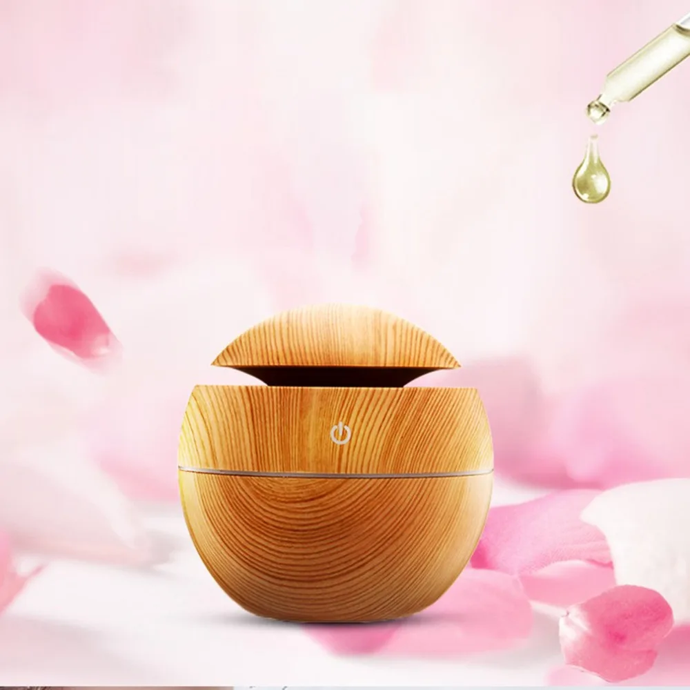 

USB Aroma Essential Oil Diffuser Ultrasonic Cool Mist Humidifier Air Purifier 7 Color Change LED Night light for Office Home