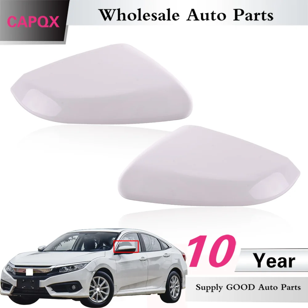 Высококачественная внешняя крышка зеркала заднего вида CAPQX для Honda CIVIC FC1 2016 2017