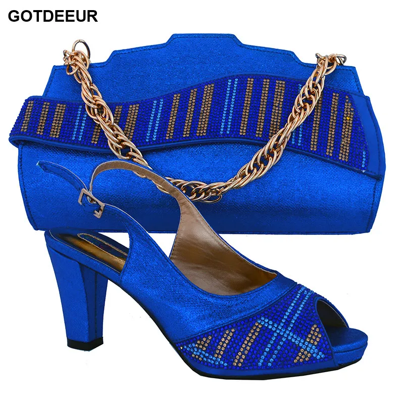 

Royal Blue Shoes and Bag Sets for Women Matching Women Shoe and Bags African Shoe and Bag Set Italian Design Shoes and Bag Sets