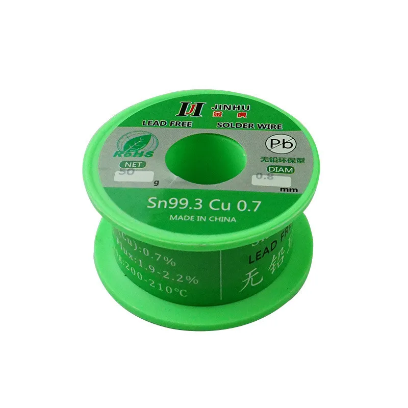 50g Lead-free Solder Wire 0.5-1.0mm Unleaded Lead Free Rosin Core for Electrical Solder RoHs speedglas