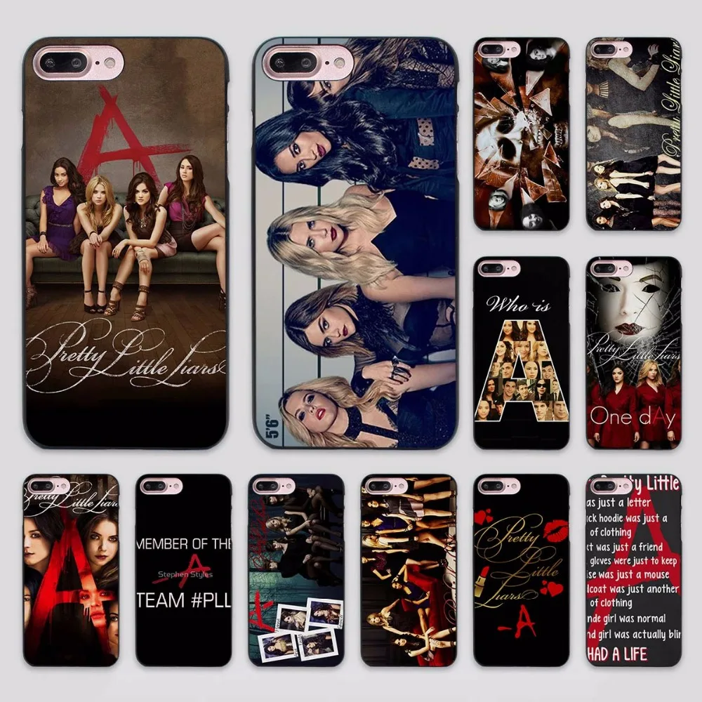 Pretty little liars tv 1 design hard black Case Cover for Apple iPhone 7 6 6s Plus SE 5 5s 5c 4 4s in Half wrapped Case from Cellphones & Tele munications