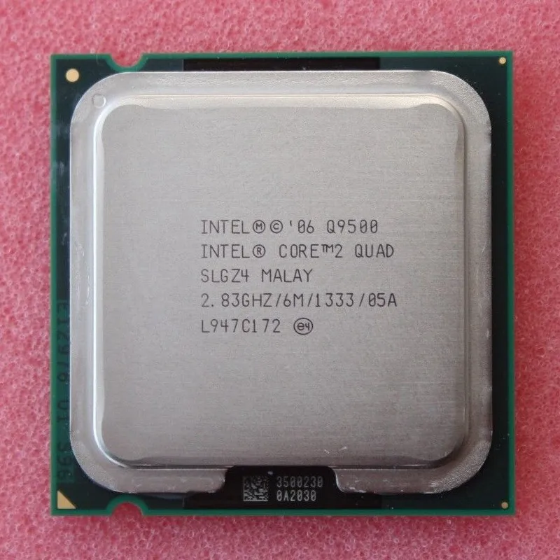 cpu processor Intel Core 2 Quad Q9500 Processor 2.83GHz 6MB 1333MHz Socket 775 cpu 100% Working top processor