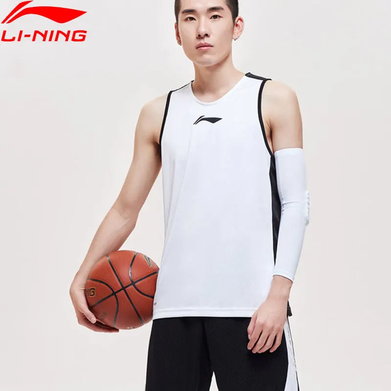 

Li-Ning Men Basketball Series Vest Competition Top Breathable AT DRY Regular Fit LiNing Sports Sleeveless T-Shirt AAYP051 MBS082