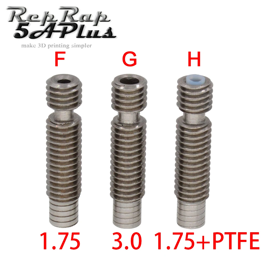 الحلق M6 26 مللي متر 26 V6 الحرارة كسر Hotend ل 1.75 مللي متر/3.00 مللي متر خيوط الفولاذ المقاوم للصدأ 3D طابعة أجزاء