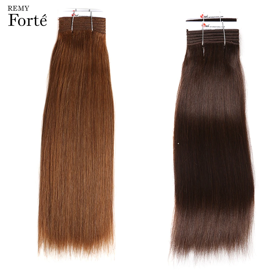 Remy Forte Hair Extension Brazilian Hair Weave Bundles Virgin Hair 4/30 115g Single Bundles 100% Straight human hair Vendors