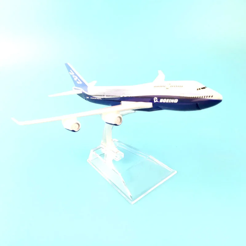 オリジナルの16cm飛行機モデル,ボーイング747 B747-400,金属合金