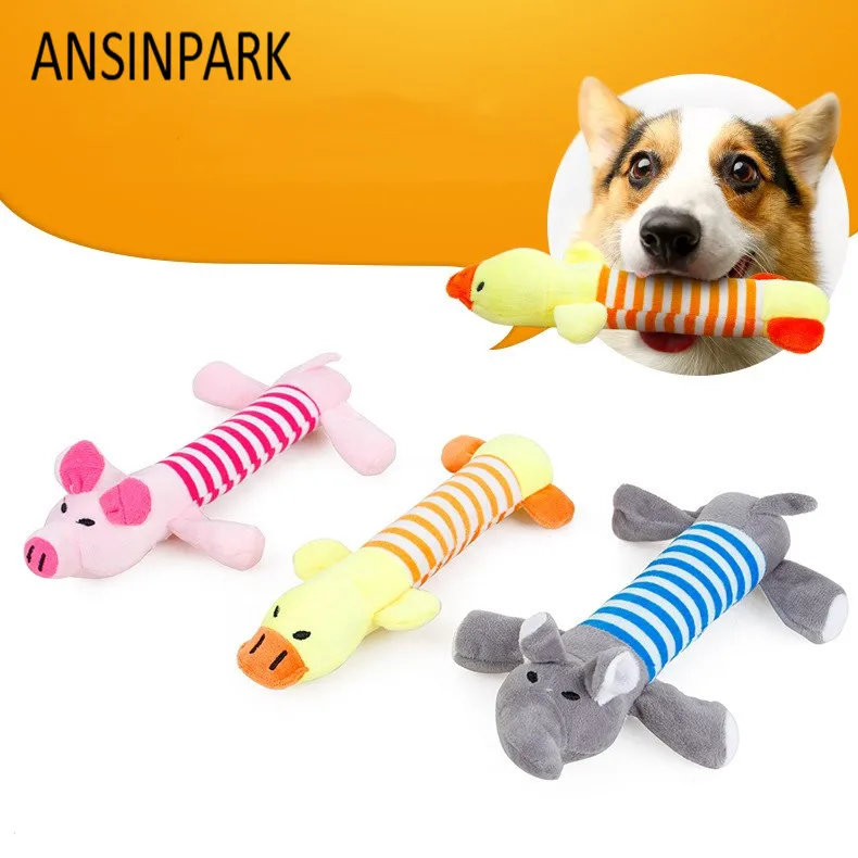 ANSINPARK animal chew toy dog cat vocalization in cloth dolls toys sustainability pet dog accessories products high quality W666