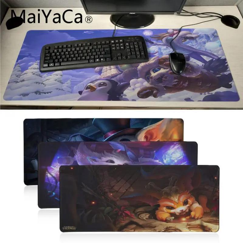 Maiyaca Custom Skin league of legends gnar Anti-Slip Durable Rubber Computermats Large Lockedge gaming Mouse pad PC Computer mat |