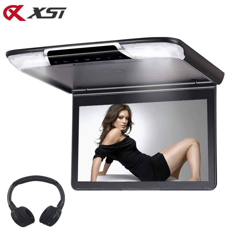 

XST 11.6 Inch Car Roof Mount Ceiling Flip Down Monitor with Full 1920x1080 Screen MP5 Player HDMI Port USB SD IR FM Transmitter