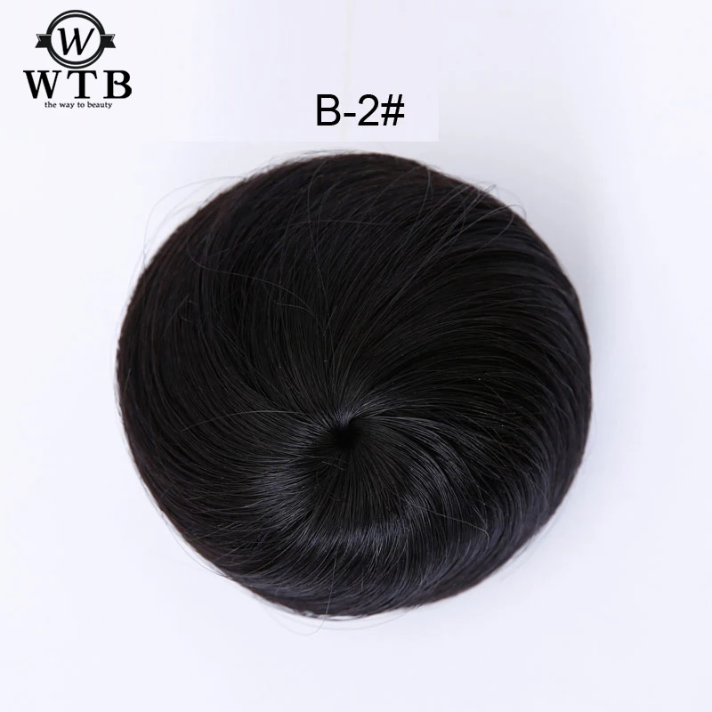 WTB волосы 4 цвета булочка волосы шиньон синтетический пончик роликовые накладные волосы высокотемпературное волокно для женщин
