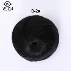 WTB волос 4 цвета доступны Бун волос Chignon синтетический Donut ролик шиньоны высокого Температура волокна для Для женщин