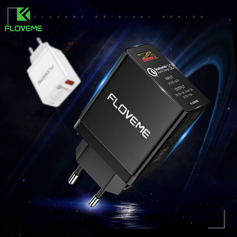 FLOVEME QC 3.0 سريع شاحن شحن ل فون X XR XS ماكس USB شاحن QC 2.0 شواحن الهاتف المحمول محول سريعة Chargeur 3.0