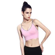 Women Sports Bra Running Fitness Sexy Yoga Bra for Fitness Gym Shockproof Bra Push Up Seamless Tops Adjustable Straps bra