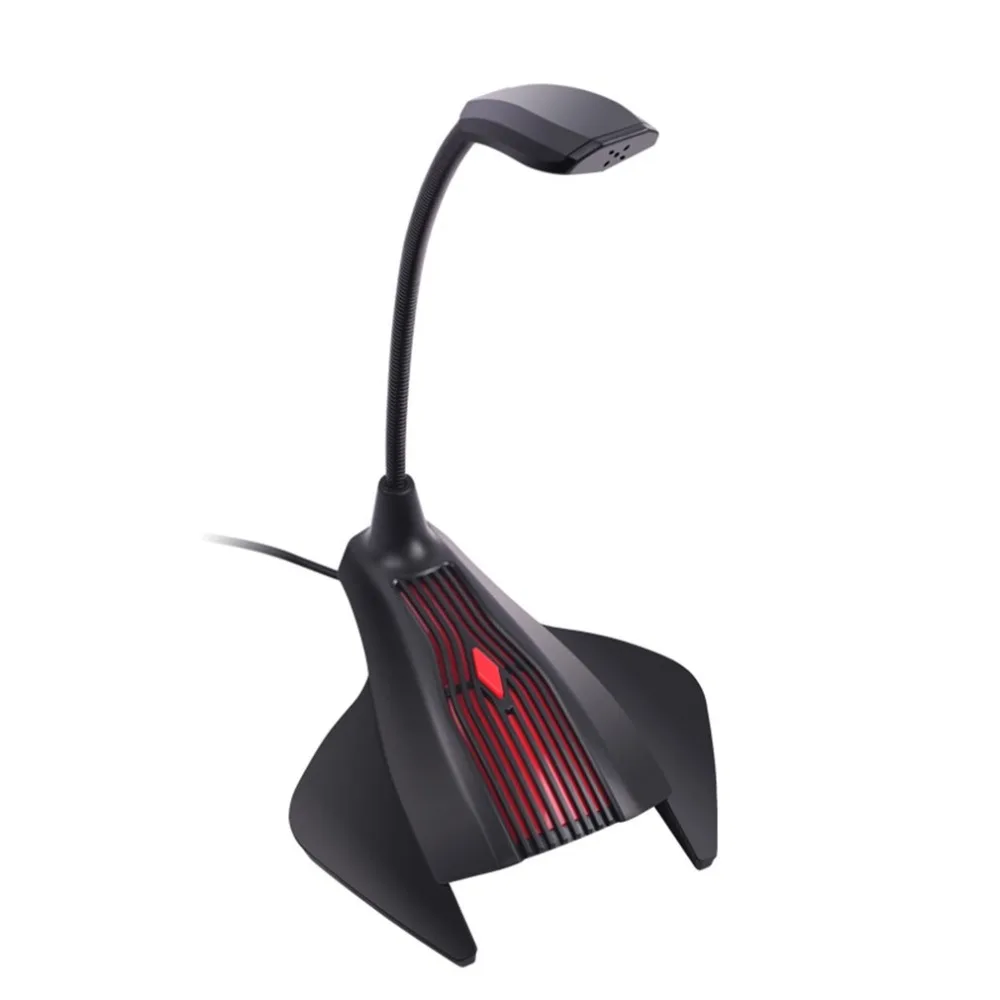 cheap F10 Professional Flexible Microphone Karaoke Studio Gaming Meeting Microphones Mic for Computer PC Black