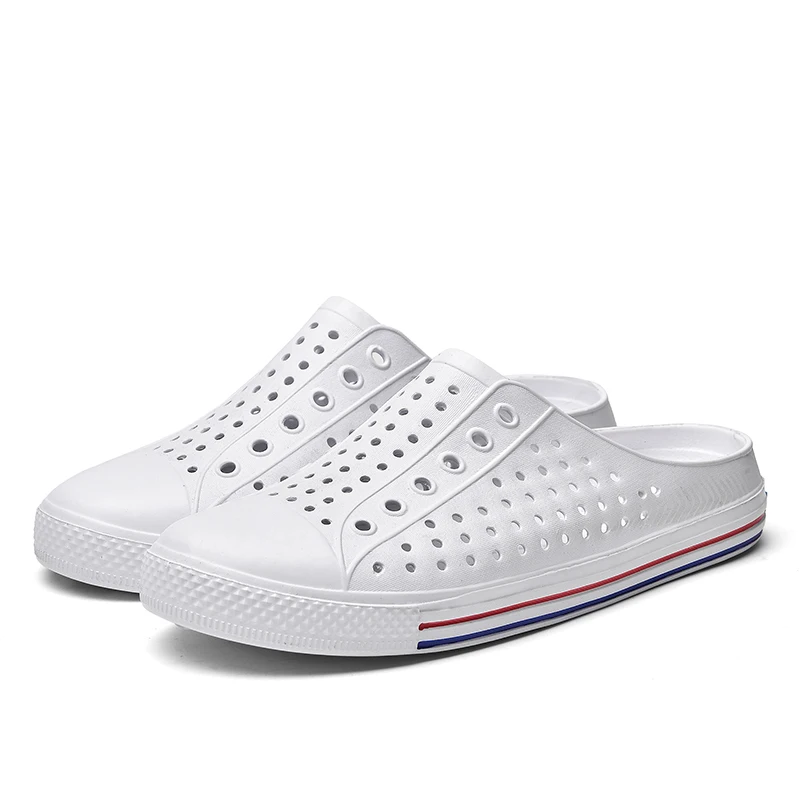 

Summer Flip Flops Men Beach Slippers Casual Shoes Breathable Slides Mens Sippers Outdoor Hole Shoes Unisex Clogs zapatos hombre