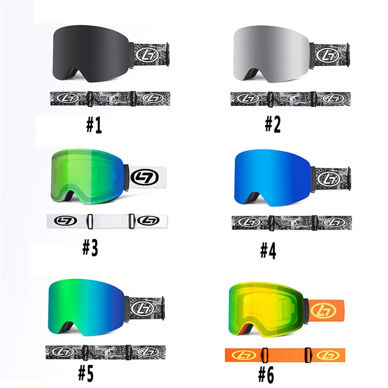 Лыжные очки, снежные очки для мужчин, UV400, противотуманные покрытия, унисекс, скейтборд, лыжные очки для сноуборда и лыж, женские солнцезащитные очки, зимние спортивные очки