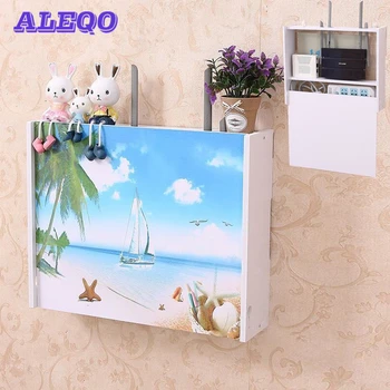 

Wireless Wifi Router Box PVC Wall Shelf Hanging Plug Board Bracket Storage Box 7 Style