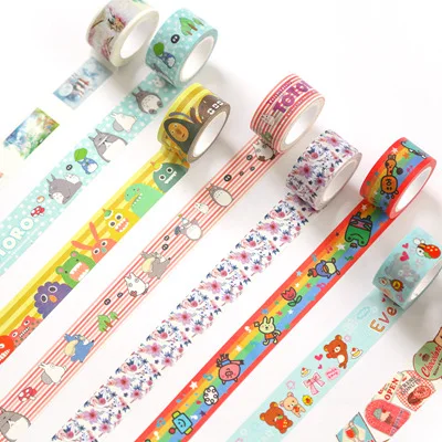

2 cm Wide Totoro Flags Rilakkuma Paper Washi Tape Adhesive Tape DIY Scrapbooking Sticker Label Masking Craft Tape