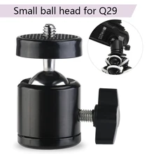 

Mini spherical 1/4-3/8 teeth Small ball head Q29 Camera Mini Tripod Ball Head Mount Stand Camera three-hole gimbal Accessories