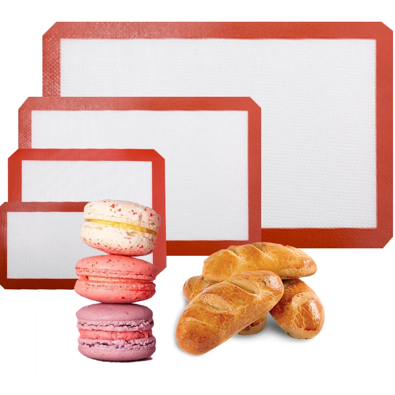 

1pcs Silicone Baking Mat Non Stick Heat Resistance Bakeware Baking Tray Mat Pastry Cake Dough Pad DIY Bakeware Accessories