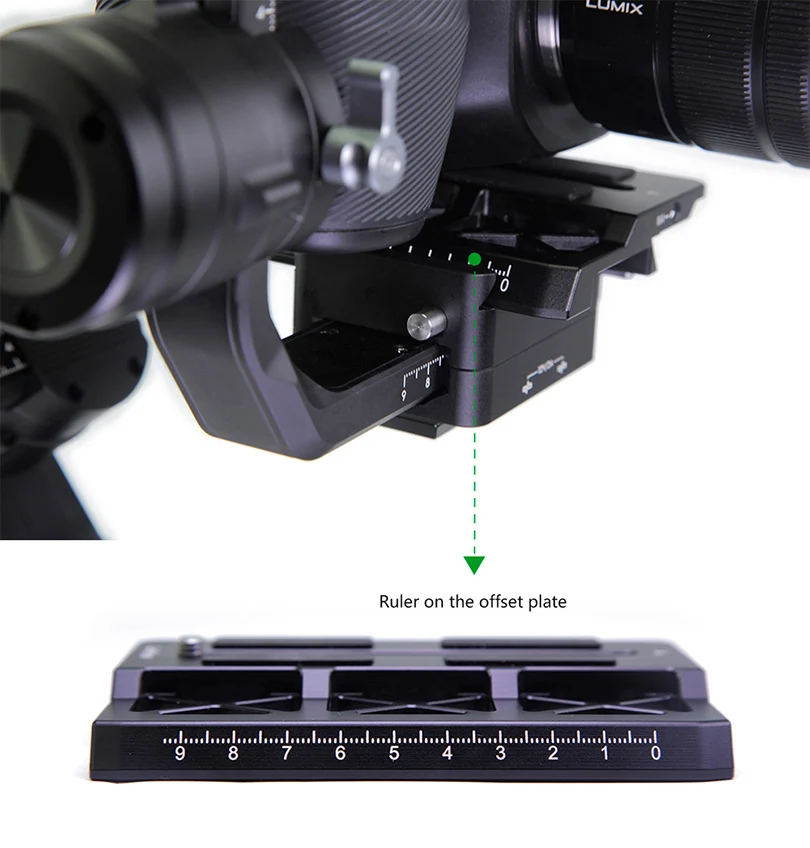 Пластина для камеры Lanparte DJI Ronin S/ SC офсетная пластина BMPCC 4K Blackmagic S карданный