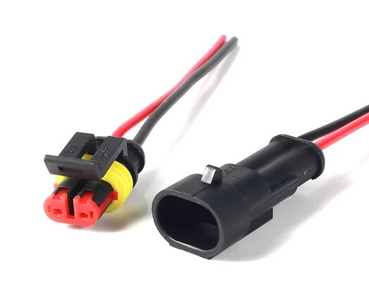 Aliexpress 2 Pin Way Car Waterproof Electrical Connector 2 Pin Way Car Waterproof Electrical Connector Plug With Wire