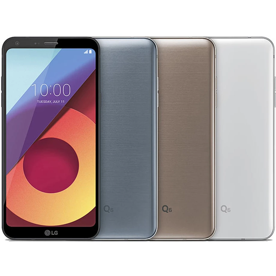 LG Q6+ разблокированный 4G Android мобильный телефон Восьмиядерный 5," две sim-карты 13 МП и 5 Мп 4 Гб ram 64 Гб rom