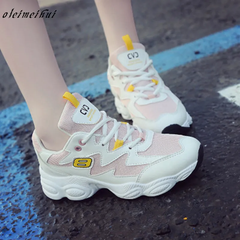 

Women Shoes Casual Shoes Wild Platform Heels Female Leisure Letters Sneakers Ladies Basket Femme Trainers Zapatillas Deportivas