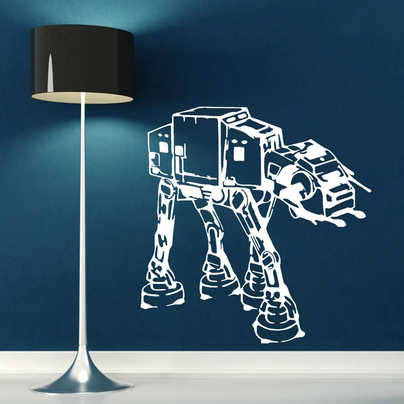 

Star Wars Movie Character All Terrain Armored Transport AT-AT Vinyl Wall Decal Anime Movie Fans Home Decor Wall Sticker DY27