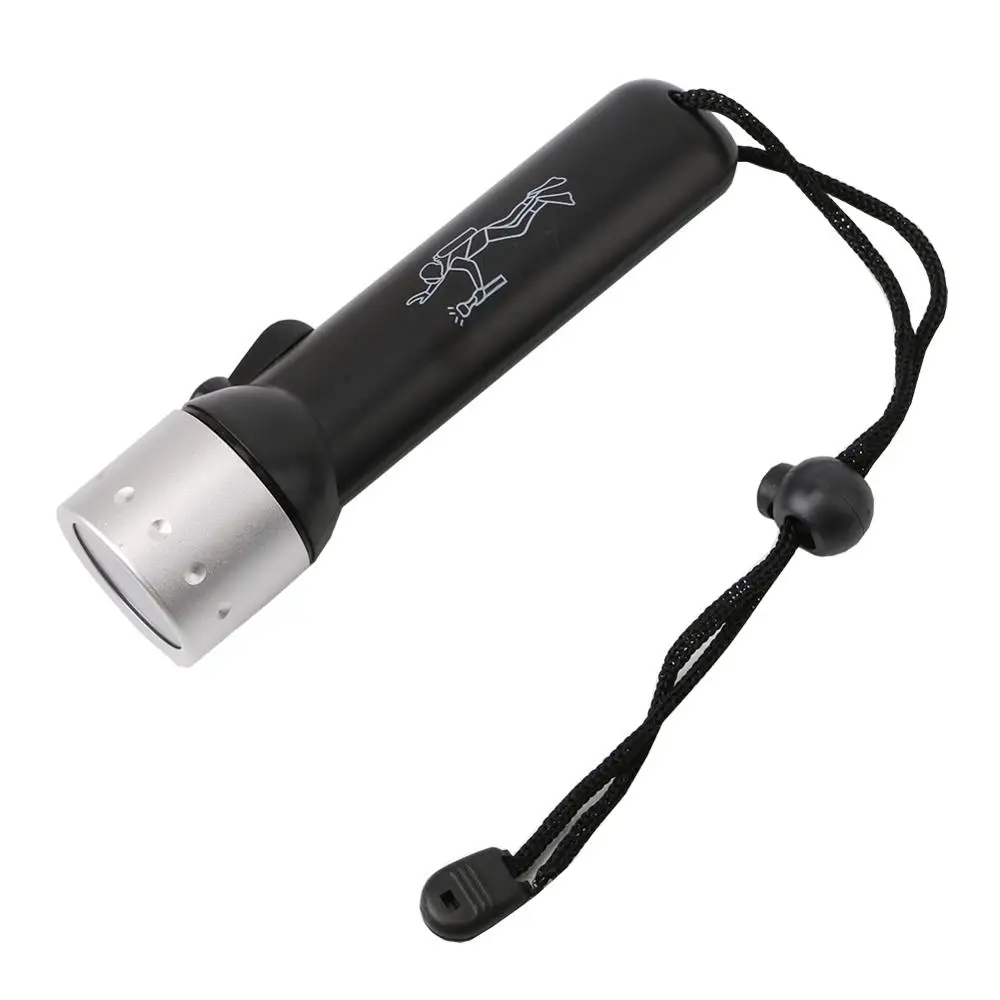Высококачественный Q5 светодиодный светильник для дайвинга, фонарь для дайвинга, водонепроницаемый подводный светильник, 1200 люмен - Испускаемый цвет: Black