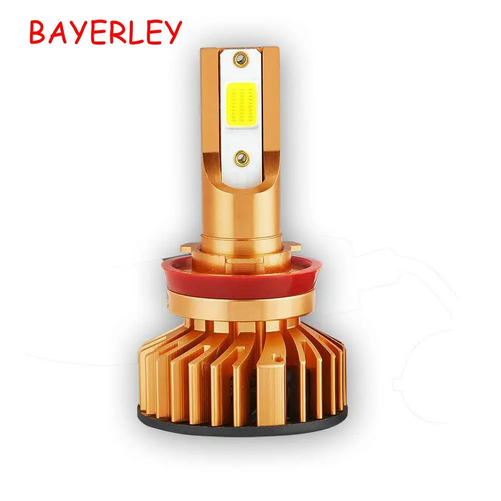 

2pcs Gold Mini H1 H11 H8 HB3 HB4 H4 LED H7 LED Auto Automobile Car Headlight Bulbs Fog light 72W 10000LM 6000K 12V