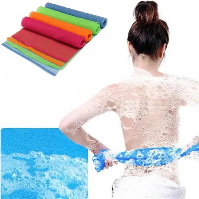 Rete di Nylon Da Bagno Doccia Corpo di Lavaggio Clean Esfoliare Puff Lavaggio Te Rete di Nylon Da Bagno Doccia Corpo di Lavaggio Clean Esfoliare Puff Lavaggio Te