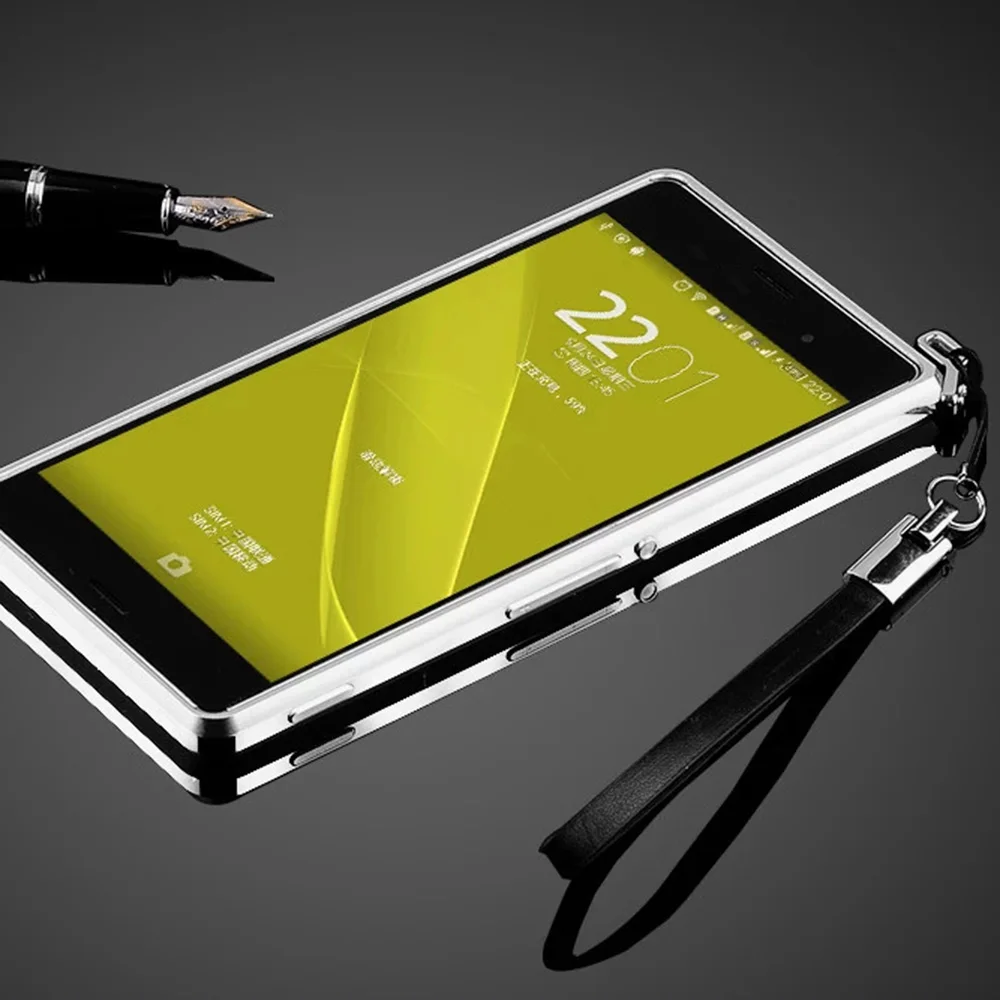 Luxury Phone Case For Sony Xperia Z3 Aluminum Phone Metal Bumper