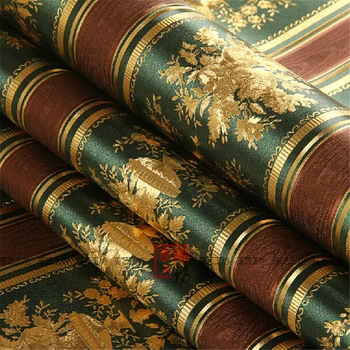 

Gold gold foil three - dimensional embossed European vertical striped wallpaper hotel living room KTV rooms background wallpaper