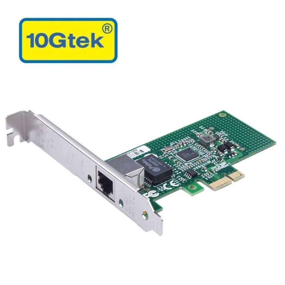 10Gtek Intel I210 Chip Gigabit Ethernet/Network Card(NIC), Single ...