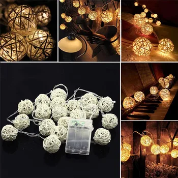 Mode 20 LED Festoen Light Party Ball string lamp garland Fairy Lights Kerstmis wedding hanger tuin outdoor decoratie Mode 20 LED Festoen Light Party Ball string lamp garland Fairy Lights Kerstmis wedding hanger tuin outdoor decoratie