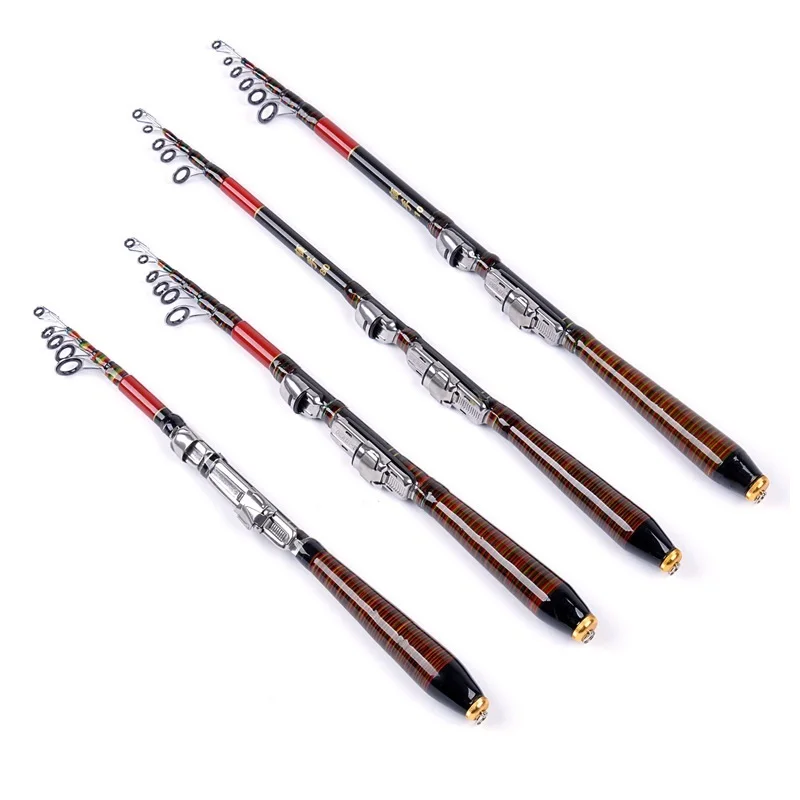

Fishing Rods 1.2M1.5M 1.8M 2.1M 2.4M Multifunction Mini Carbon Fiber Raft/Lure Fishing Rod Portable Fishing Gear LEO Accessories